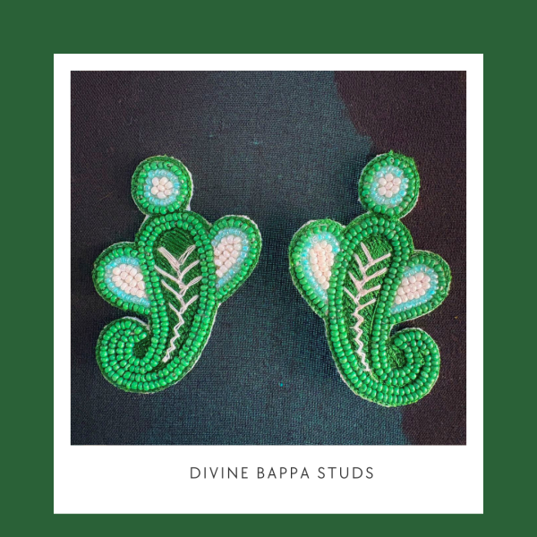 Aarikari Divine Bappa Studs