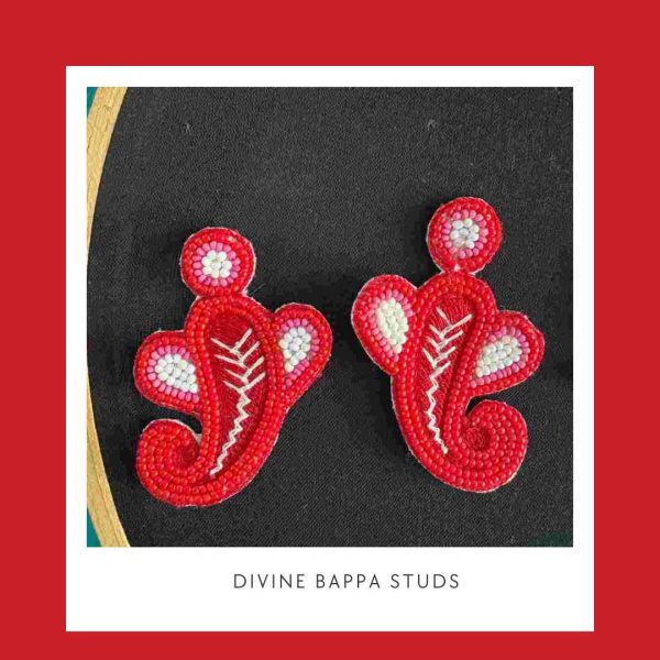 Aarikari Divine Bappa Studs earrings