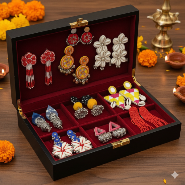 Royal Aura Box – 10 Earrings Collection