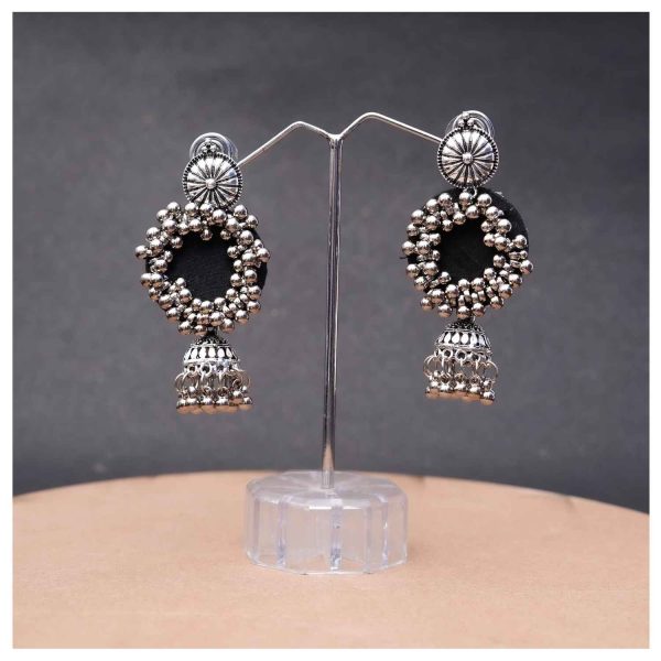 Bubble Cluster Jhumka Earrings - Image 2