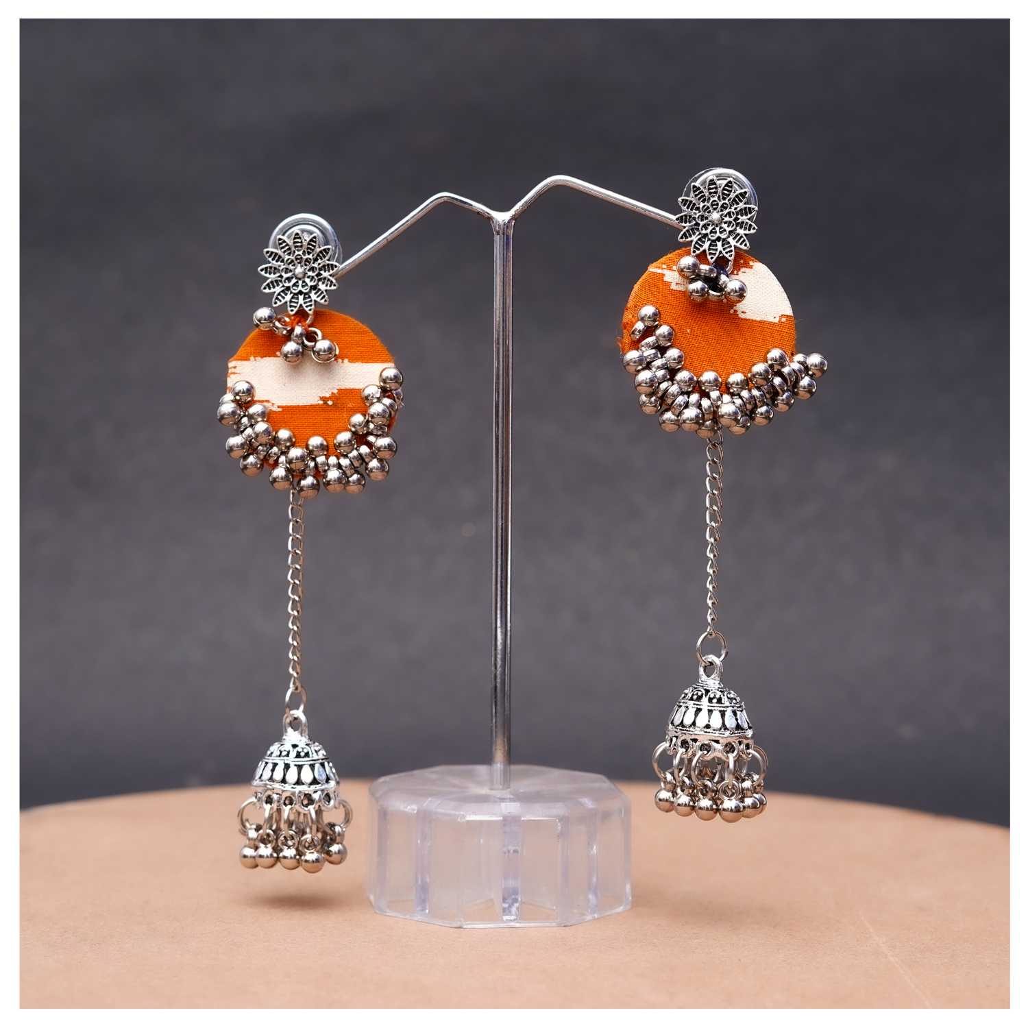 Rustic Charm Jhumki Drops - Image 2