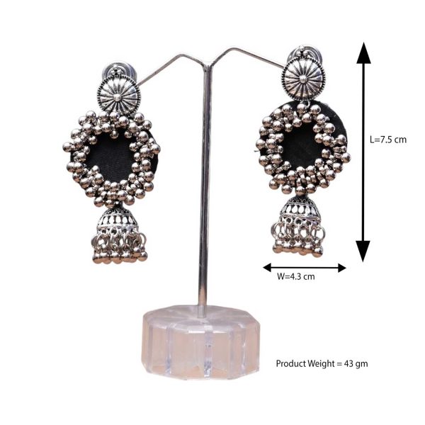 Bubble Cluster Jhumka Earrings - Image 3