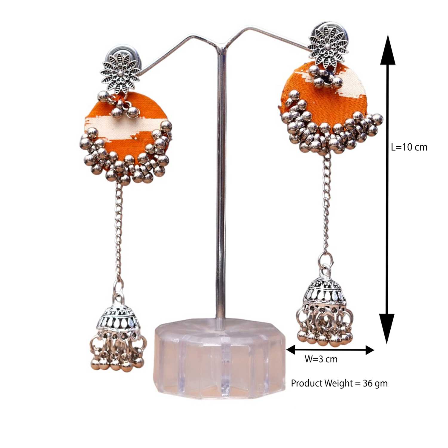 Rustic Charm Jhumki Drops - Image 3