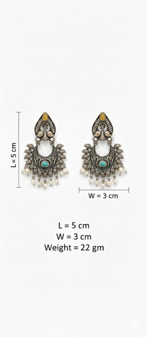 Mor Mahal Jhumkas - Image 3